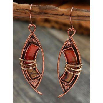 

Vintage Drop Earrings Geometric Hollow Out Symmetrical Earrings, Multicolor