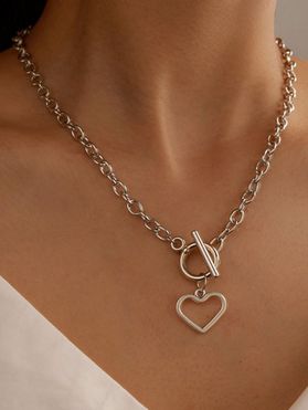 Heart Geometric Alloy Trendy Necklace
