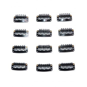 

30 Pcs Solid Color Wig Clips, Black
