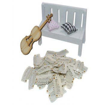 

30 Pcs Solid Color Wig Clips, White