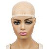 Round Shape Elastic Hollow Out Breathable Wig Cap - LIGHT YELLOW 