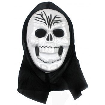 

Halloween Mask Skull Hood Mask Cosplay Gothic Mask, Black