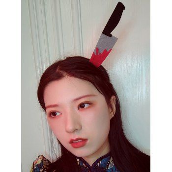 

Halloween Funny Bloody Knife Hairband, Black
