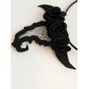 Bandeau de Soirée D'Halloween Décoration Chapeau en Forme de Sorcière en Maille - Noir 