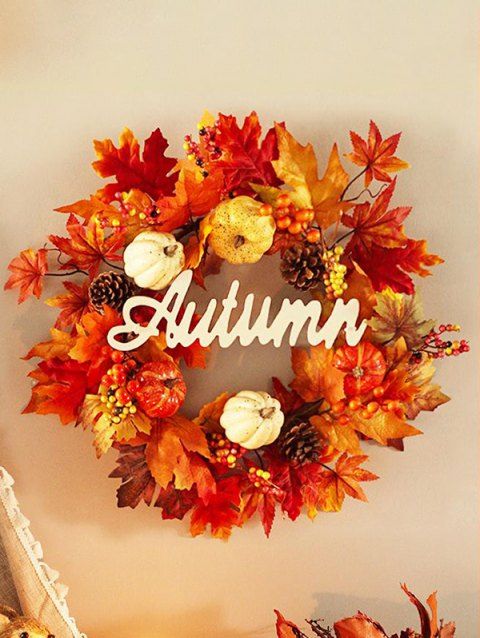 Autumn Artificial Pumpkin Maple Leaves Home Decoration