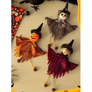

3 Pcs Halloween Decorations Skull Pumpkin Doll Gothic Decorations, Multicolor