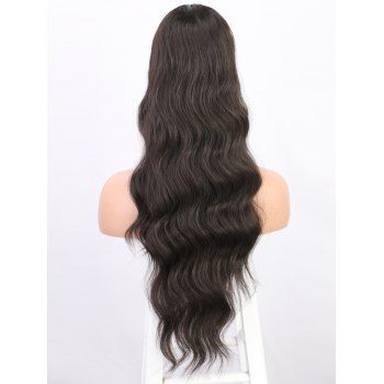 

Wavy Wig Ponytail 6*4 Inch Cap Synthetic Long Hair, Natural black