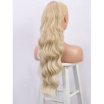 

Synthetic Drawstring Clip Body Wave Ponytail Hair Extension Wig, Vanilla