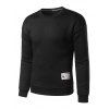 Sweat-shirt Ras du Cou Design Patché - Noir 4XL