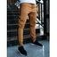Pantalon Cargo de Jogging Décontracté Long Jointif avec Poches à Pieds Etroits à Cordon - Sable XL