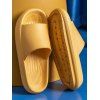 Pantoufles Plateforme D'Intérieur Ou D'Extérieur de Couleur Unie Anti-Dérapantes pour Salle de Bain - Deep Yellow EU (38-39)