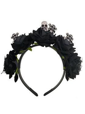 Halloween Hairband Rose Skull Embellishment Gothic Hairband