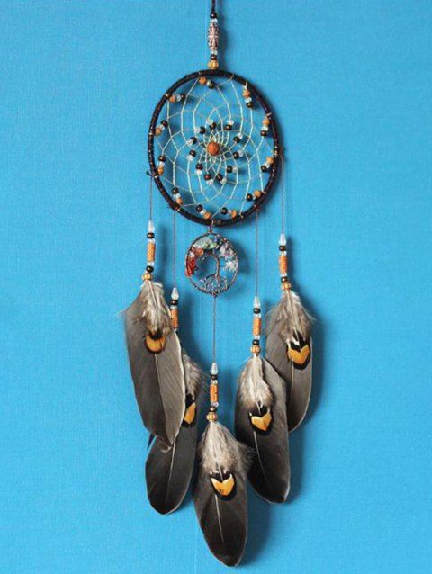 Home Decoration Feather Tree Life Beaded Hanging Indian Dreamcatcher
