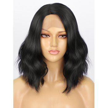 

Lace Front Body Wave Medium Heat Resistance Synthetic Wig, Black