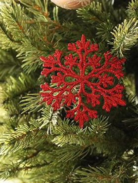 Decorative Christmas Tree Ornaments Snowflakes Set