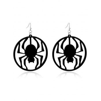 Halloween Drop Earrings Geometric Spider Gothic Earrings