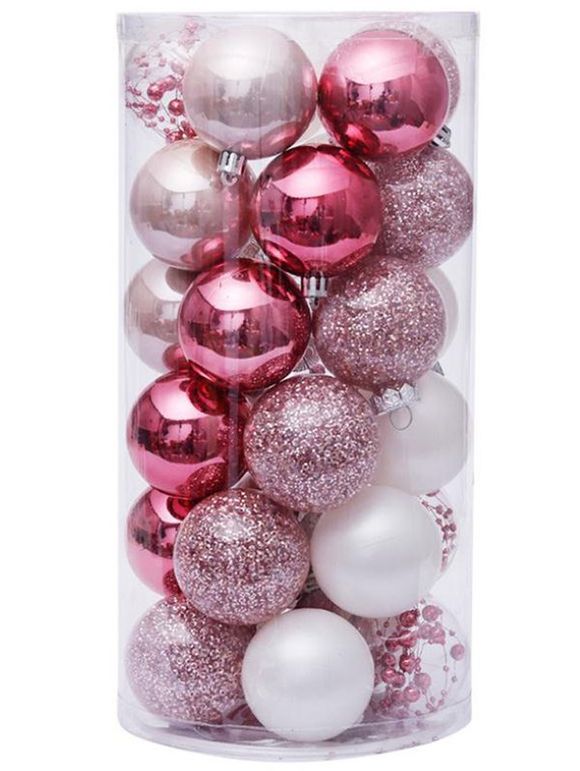 30 Pièces Ornements d'Accessoires de Sapin de Noël Boule Design - multicolor 