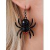 Gothic Drop Earrings Cartoon Spider Rhinestone Earrings