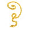 Boucle D'Oreille en Forme de Serpent Dorée Gothique avec Simple - d'or 