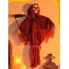 Décoration à Suspendre Motif Squelette Sinistre D'Halloween - Rouge 