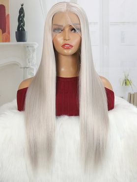 28 Inch Long 13*1 Lace Front Straight Cosplay Heat Resistance Synthetic Wig