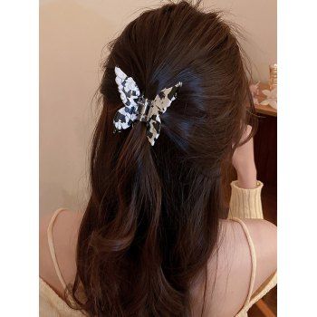 Fashion Women's Hair Accessories Butterfly Hair Claw Acrylic Outdoor Trendy Hair Claw Multicolor b