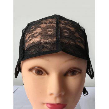 

Flower Lace Breathable Wig Cap Wig Tool, Black