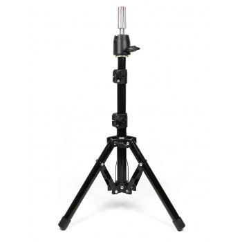 

Adjustable Wig Head Stand Hair Training Model Head Holder, Black