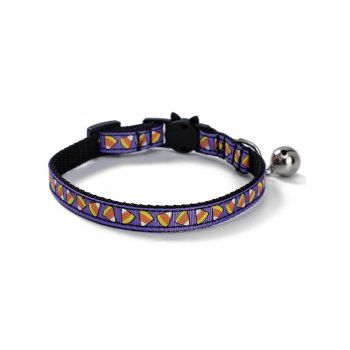 

Halloween Adjustable Cat Dog Bell Pet Gothic Collar, Purple