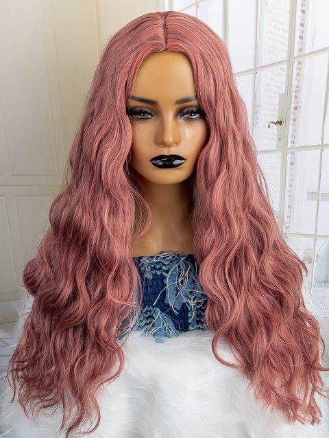 Long Middle Part Wavy Synthetic Wig