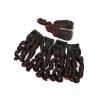 6 Pcs Funmi Curly Human Hair Weft With 4*4 Closure - multicolor A 16INCH