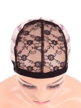 Floral Lace Tape Elastic Wig Net Cap