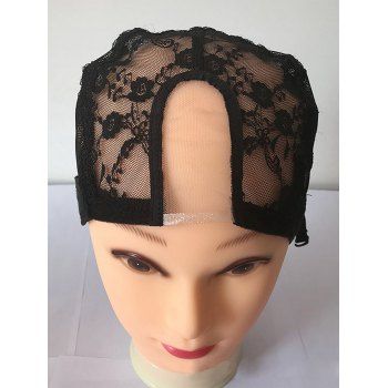 

Wig Tool Flower Lace Breathable Wig Cap, Black