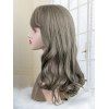 Long Full Bang Wavy Capless Anime Heat Resistant Synthetic Wig - LIGHT GRAY 20INCH