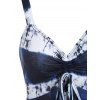 Robe Mi-Longue à Bretelle Haute Basse Teintée Plissée - Bleu profond XXXL