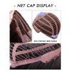 Perruque Anime Synthétique Cosplay Sans Bonnet Longue Ondulée Pleine Frange - Rouge Vineux 22INCH