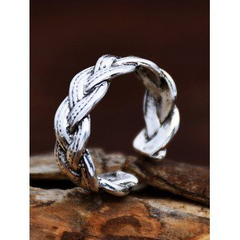 

Ethnic Twisted Cuff Ring, Silver