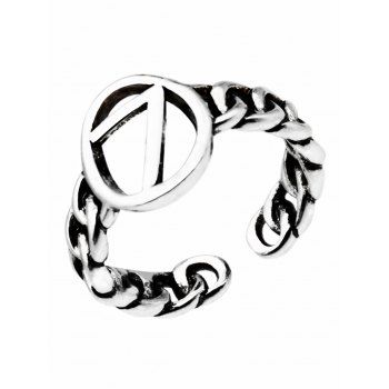 Geometric Number Twisted Cuff Ring