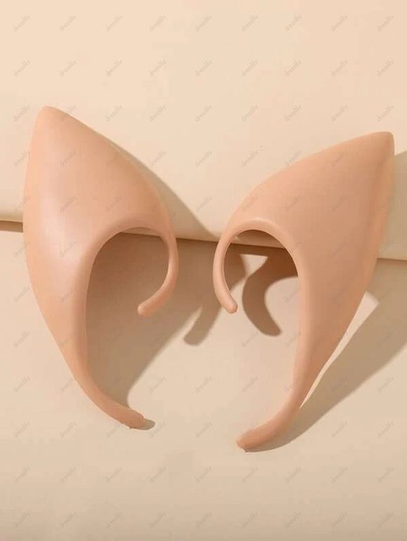 Boucles d'Oreilles Halloween Manchette Style Cosplay - orange clair 