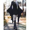 Cosplay Dress Lace Up Bat Lace Insert Bodycon Mini Gothic Dress - BLACK XXL