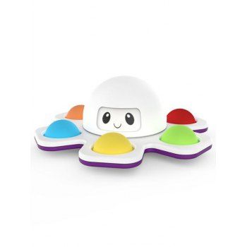 

Pressure Reduction Creative Face-Changing Octopus Fingertip Gyro Toy, White
