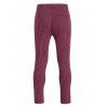 Pantalon Décontracté Long Rayé Imprimé Zippé avec Poches - Rouge XL