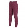 Pantalon Décontracté Long Rayé Imprimé Zippé avec Poches - Rouge S