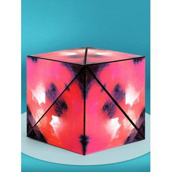 

Anti Stress Variety Changeable Starry Night 3D Magnetic Cube Puzzle Toy, Red