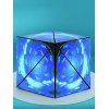 Cube de Nuit Puzzle 3D Motif Etoiles Dorées avec Ruffled Jouet Décompression - Bleu 