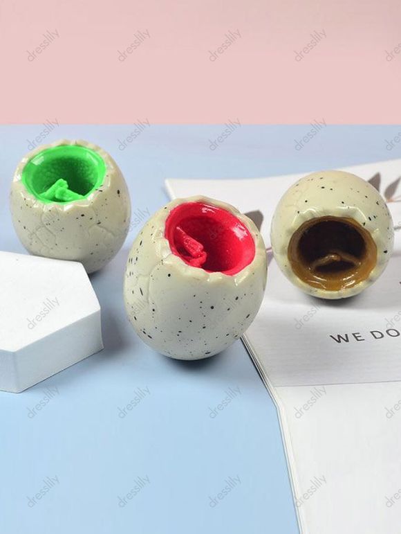 3 Pièces Jouet Décompression en Forme de Dinosaure - multicolor 