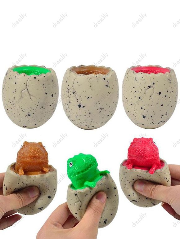 3 Pièces Jouet Décompression en Forme de Dinosaure - multicolor 