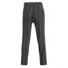 Pantalon Décontracté Long Zippé Rayé Imprimé avec Poches - Gris XL