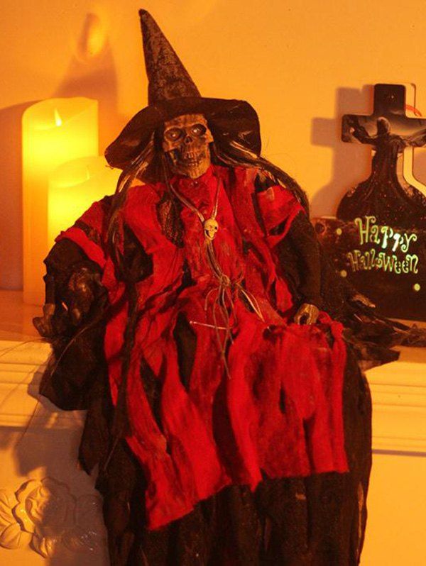 Ornement de Maison D'Halloween Gothique Crâne - multicolor 