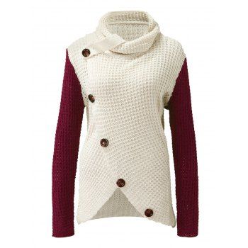 Contrast Colorblock Sweater Mo